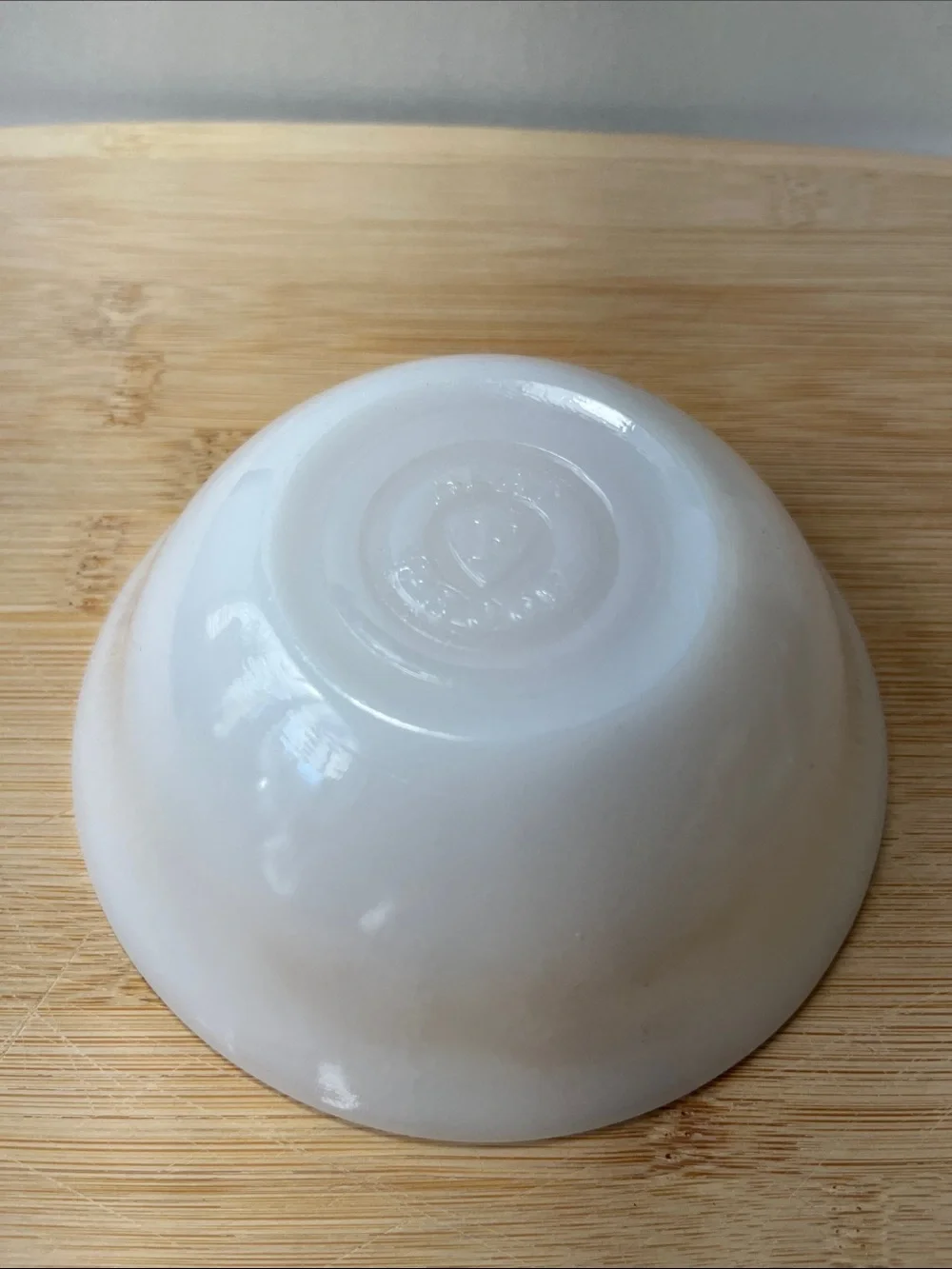 Set of 2 Dessert Vintage Federal Glass Milk Bowls - Gold Bamboo Pattern